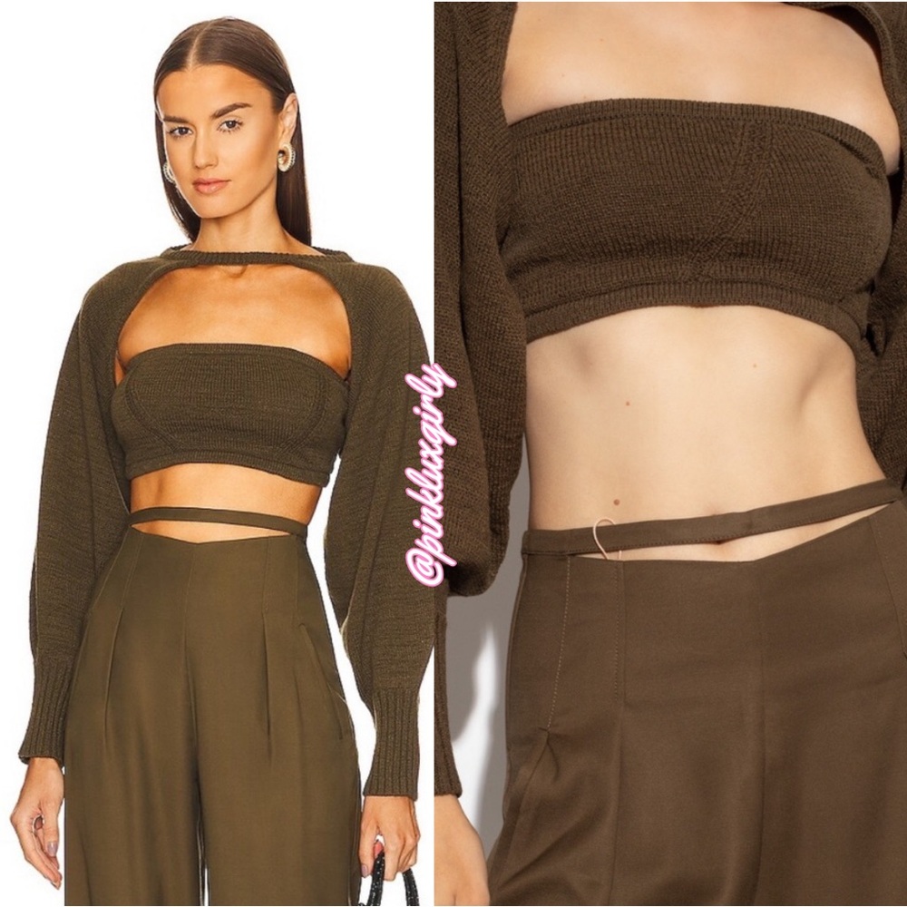 NWOT Cult Gaia $295 Sally Knit Top in Advieh ✨